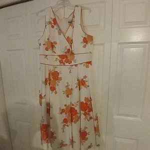 Multi-colored Floral print dress